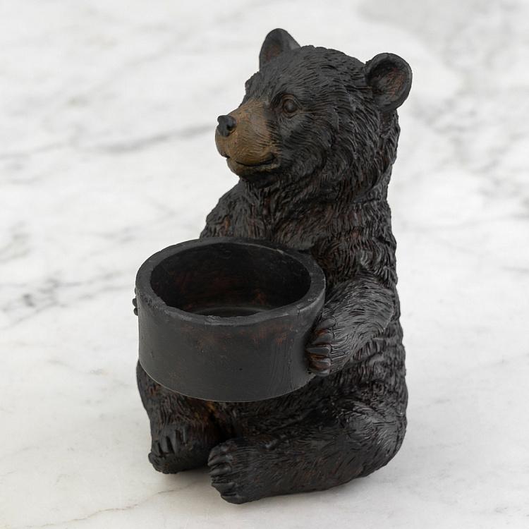 Подсвечник Сидящий медведь Seated Bear Tealight Holder