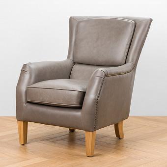 Кресло Master Chair, Bleached Oak PF натуральная кожа Grey Grain