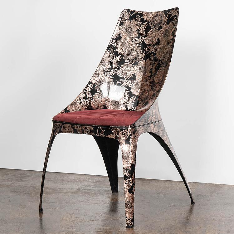 Стул Кавалло с цветочным узором Cavallo Dining Chair, Flower