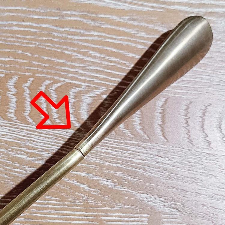 Ложка для обуви с деревянной ручкой дисконт3 Shoe Horn With Leather Handle discount3