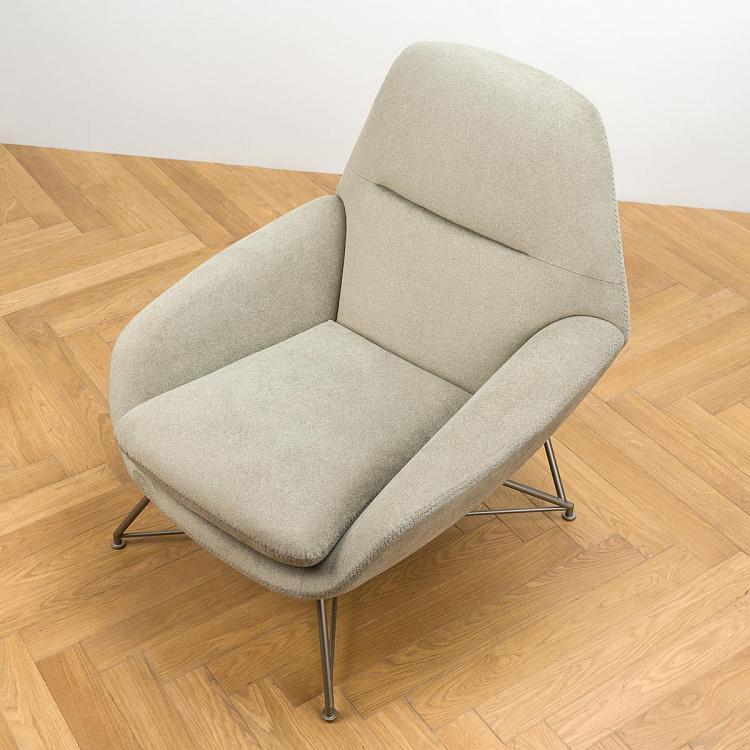 Кресло Коралл, титановые ножки Corallina Armchair, Titanium