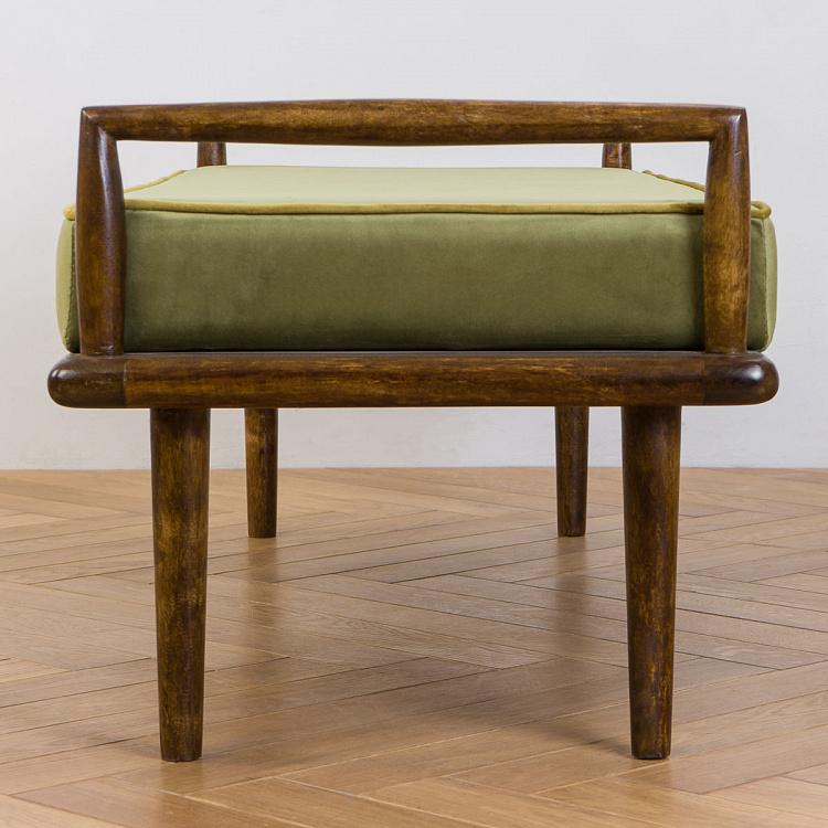 Скамейка Фэрроу 1950 Mid Century Velvet Bench Farrow