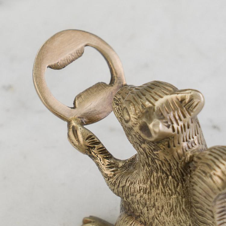 Открывашка Латунная белка  Antique Gold Squirrel Bottle Opener