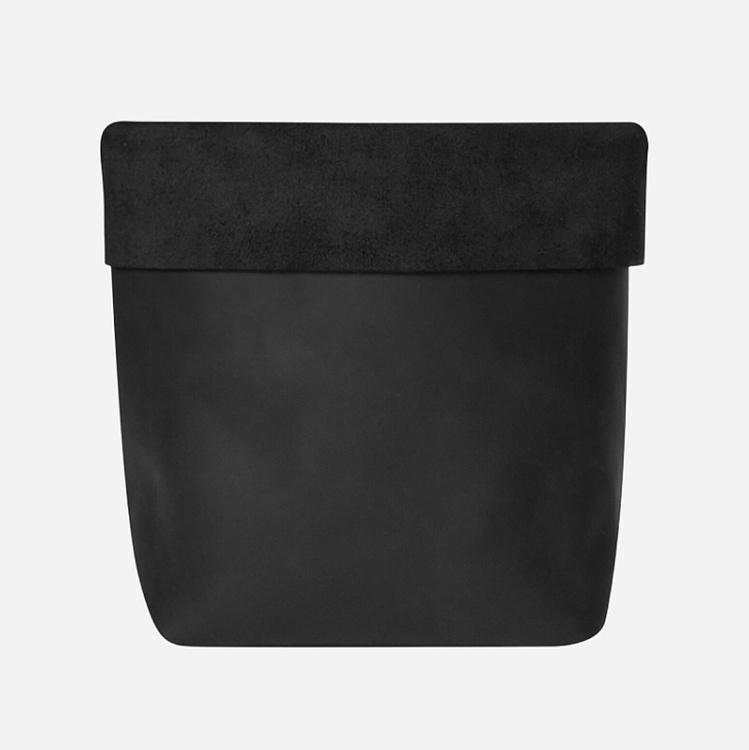 Корзина для хранения Leather Storage Basket Small натуральная кожа Noire - ракурс 2