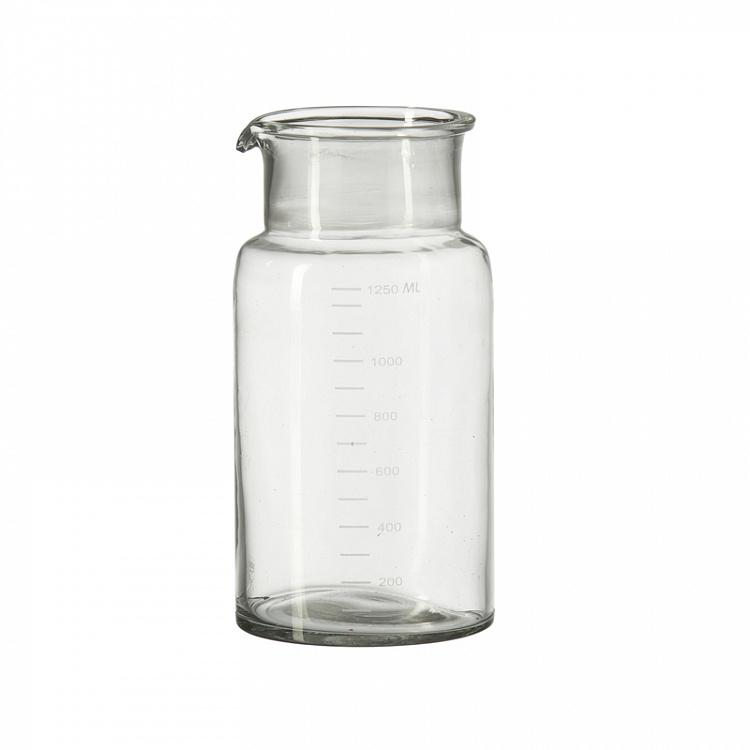 Стеклянная мерная бутылка, 1250 мл Glass Bottle With Marking Untill 1250 ml