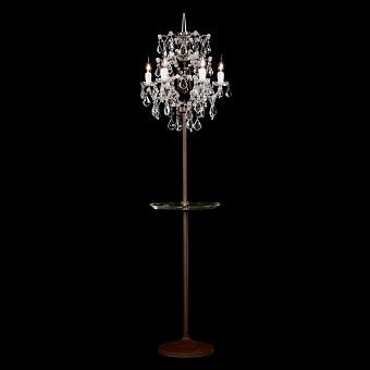 Crystal Floor Lamp With Tray