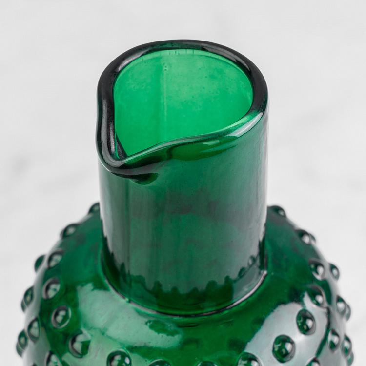 Зелёный в горошек графин Dotted Green Carafe With Stopper