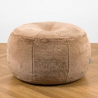 Пуфик Alaska Donut Pouf искусственный мех Big Bear Taupe - ракурс 2