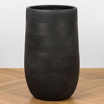 Кашпо Ergo Graphics Tall Bowl Pot Graphite Large