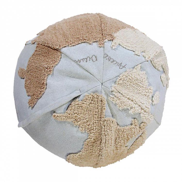 Декоративный пуф Карта мира World Map Pouf