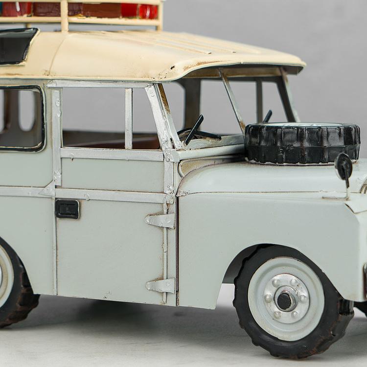 Статуэтка Винтажный Ленд Ровер с багажом Vintage Landrover With Luggage