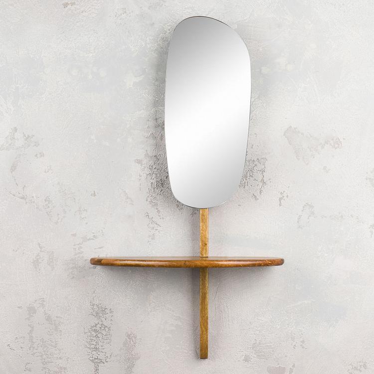 Зеркало с полкой Абстракция Abstract Mirror With Shelf