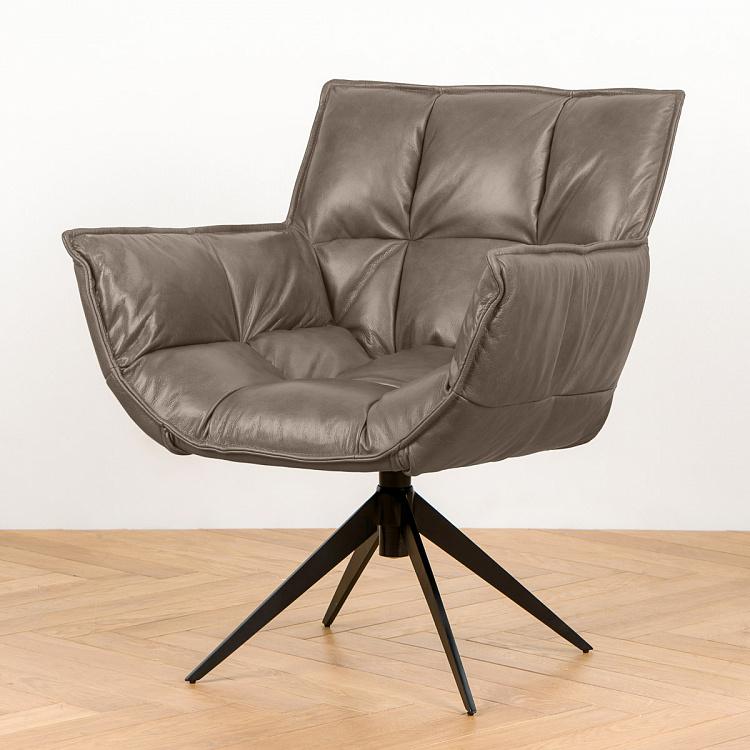 Кресло Центр, чёрные матовые ножки Center Swivel Armchair, Black Matt Metal RM