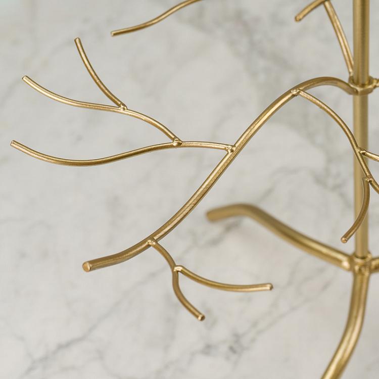 Золотистая ёлка-дисплей Metal Twig Display Tree Gold 93 cm