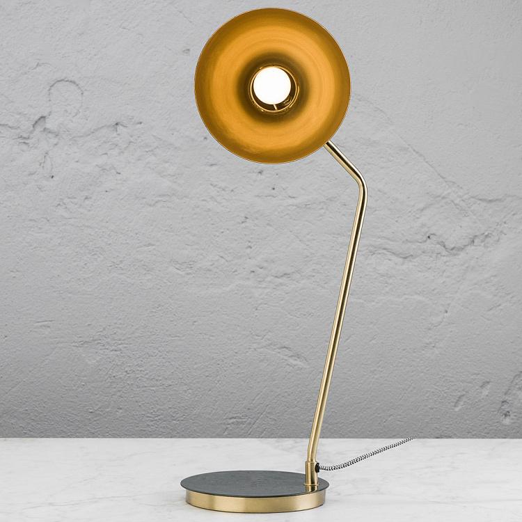 Оливково-золотая настольная рабочая лампа Olive Green And Gold Desk Lamp