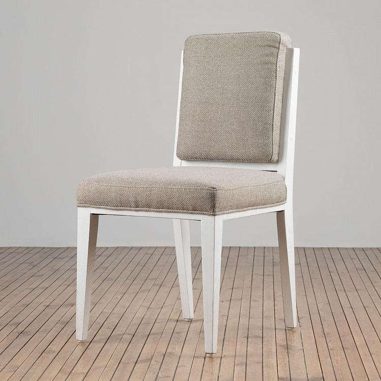 Стул, белые ножки 17 Dining Chair, White Wood