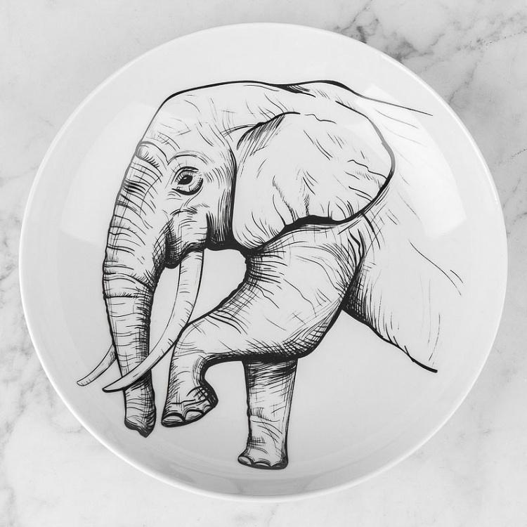 Глубокая тарелка Слон Elephant Deep Plate