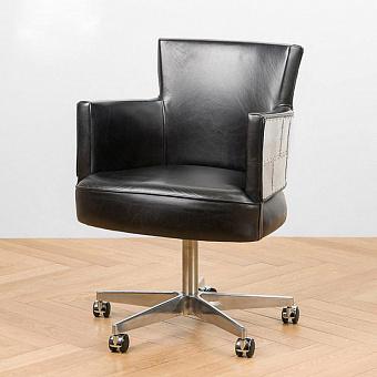 Кресло Swinderby Office Chair, Spitfire натуральная кожа Old Saddle Black