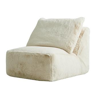 Кресло Lomfy Chair искусственный мех Big Bear Cream