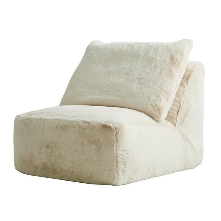 Кресло Lomfy Chair искусственный мех Big Bear Cream