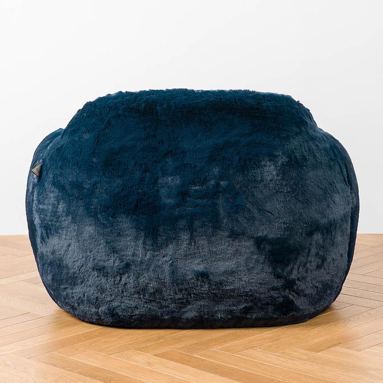 Кресло Snug Chair искусственный мех Big Bear Blue - ракурс 4