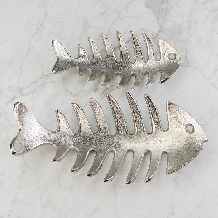 Набор из двух блюд для фруктов Рыбные скелеты Set Of 2 Fruits Baskets Fish Skeleton