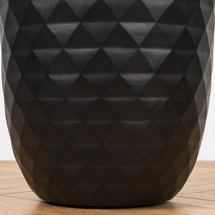 Кашпо Ergo Diamond Bowl Pot Anthracite Large - ракурс 4