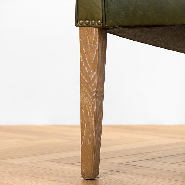 Двухместный кожаный диван Маршал, песочные ножки Marshall 2 Seater, Oak Sandwashed Leather