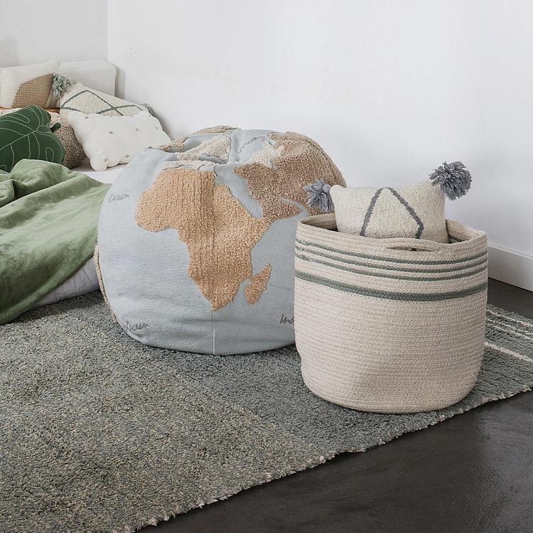 Декоративный пуф Карта мира World Map Pouf