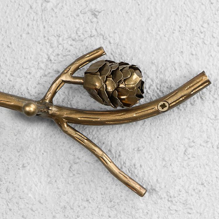 Настенная вешалка с 5 крючками Сосновые шишки Hedonistic Wall Coat Rack 5 Hooks