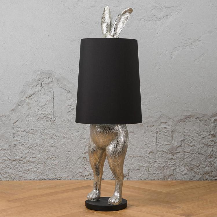 Торшер Серебряный робкий кролик, L Floor Lamp Hiding Bunny Silver