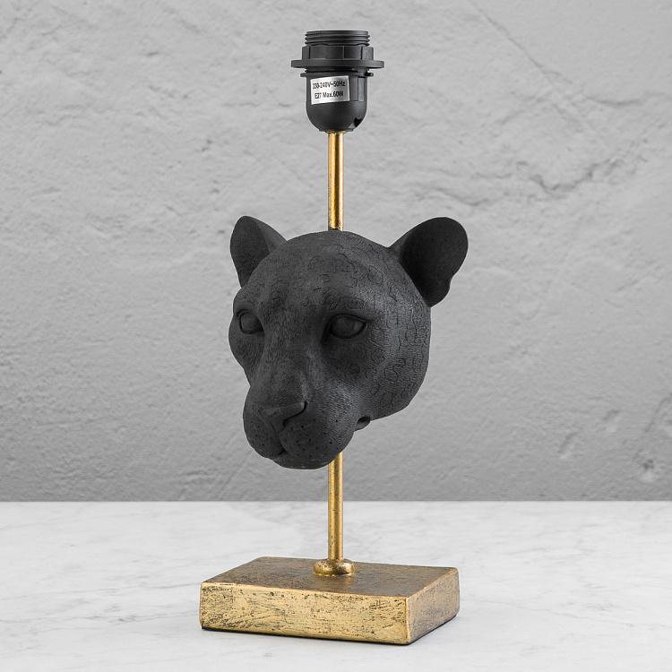 Настольная лампа с чёрным абажуром Чёрная пантера Black Panther Table Lamp With Black Shade