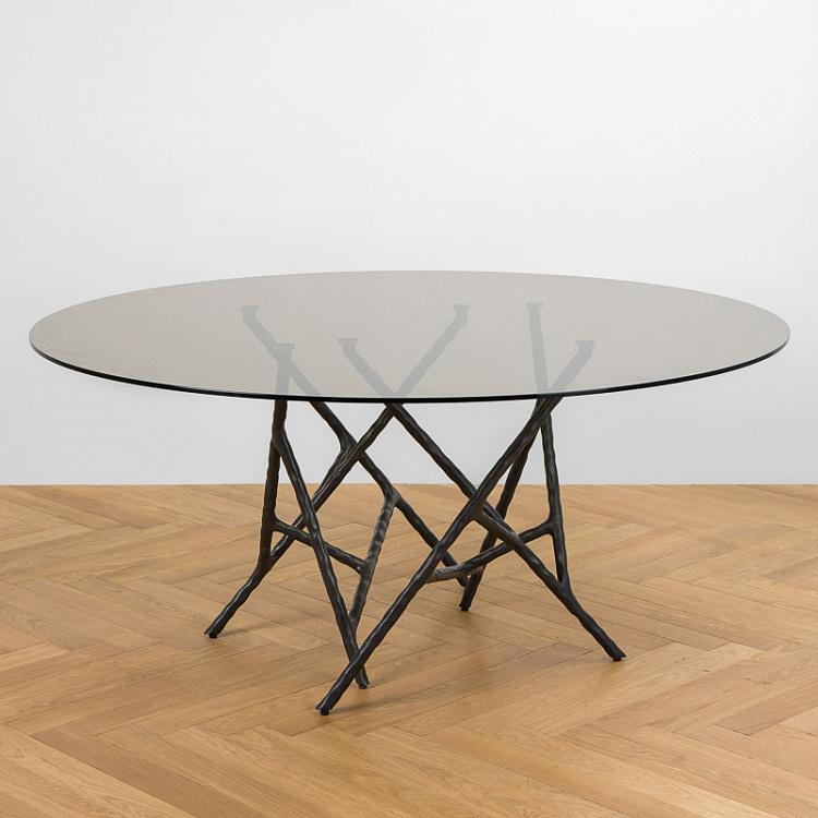 Circeo Dining Table, Antracite Steel