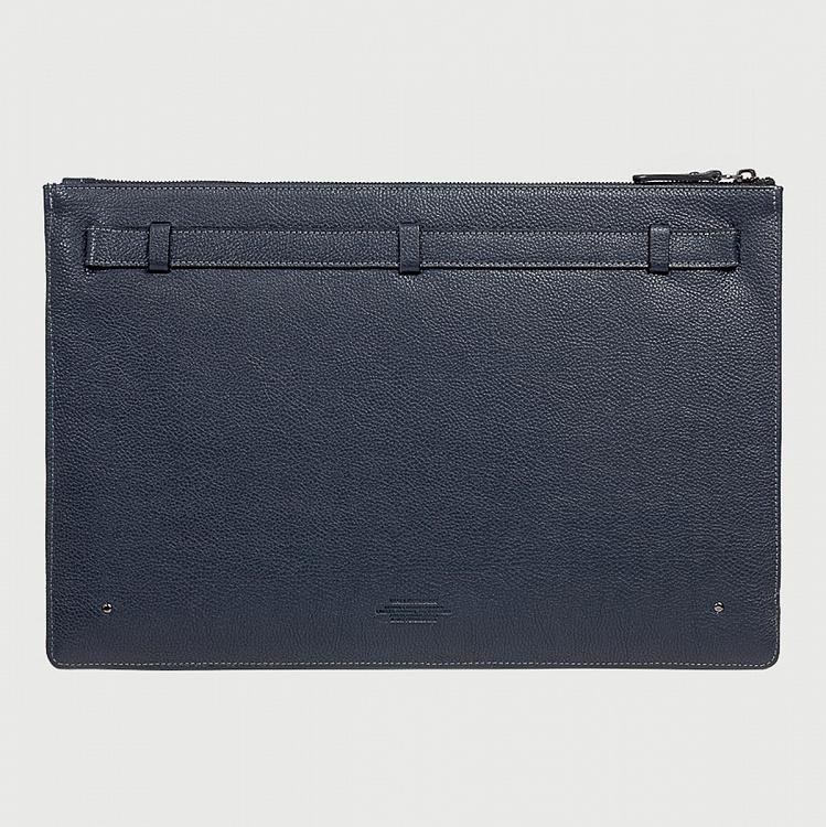 Синий кожаный чехол для ноутбука, диагональ 13' Guard Laptop Case 13, Blue Grain