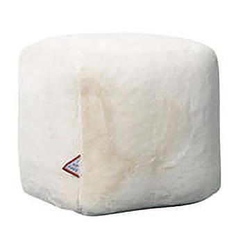 Пуфик Alaska Square Pouf Small искусственный мех Mongolia Cream
