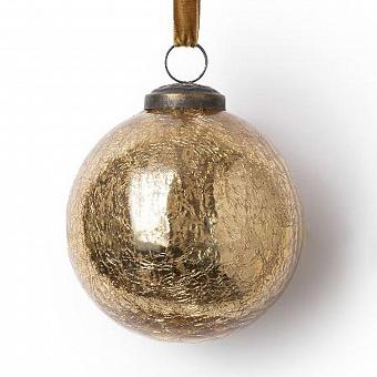 Ёлочная игрушка Aged Ball Gold 10 cm