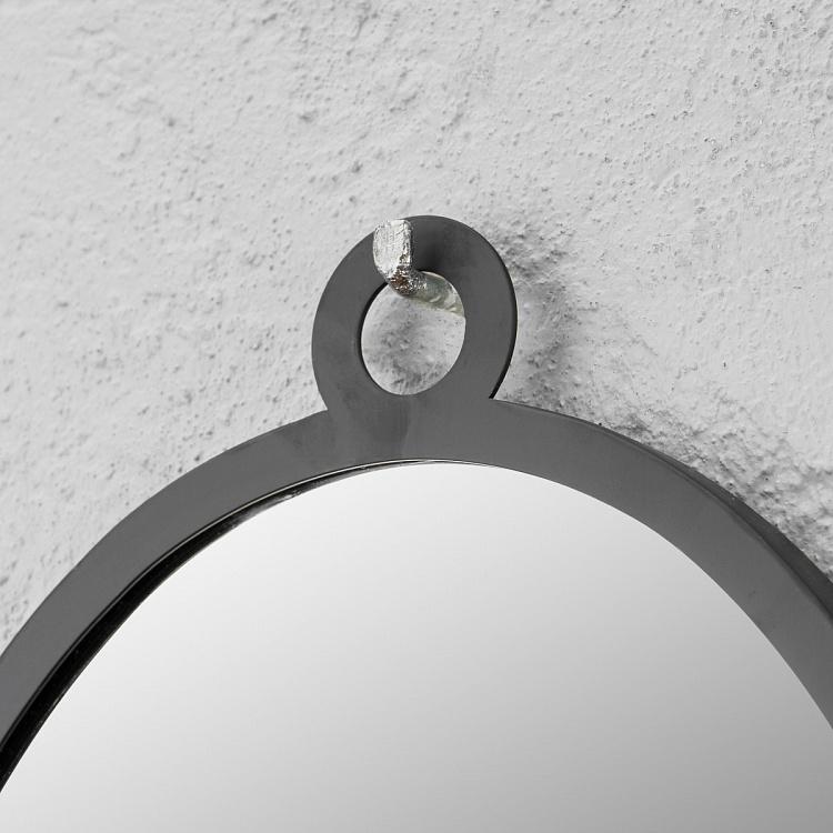 Зеркало в чёрной металлической раме Инсигния Insignia Metal Mirror Black