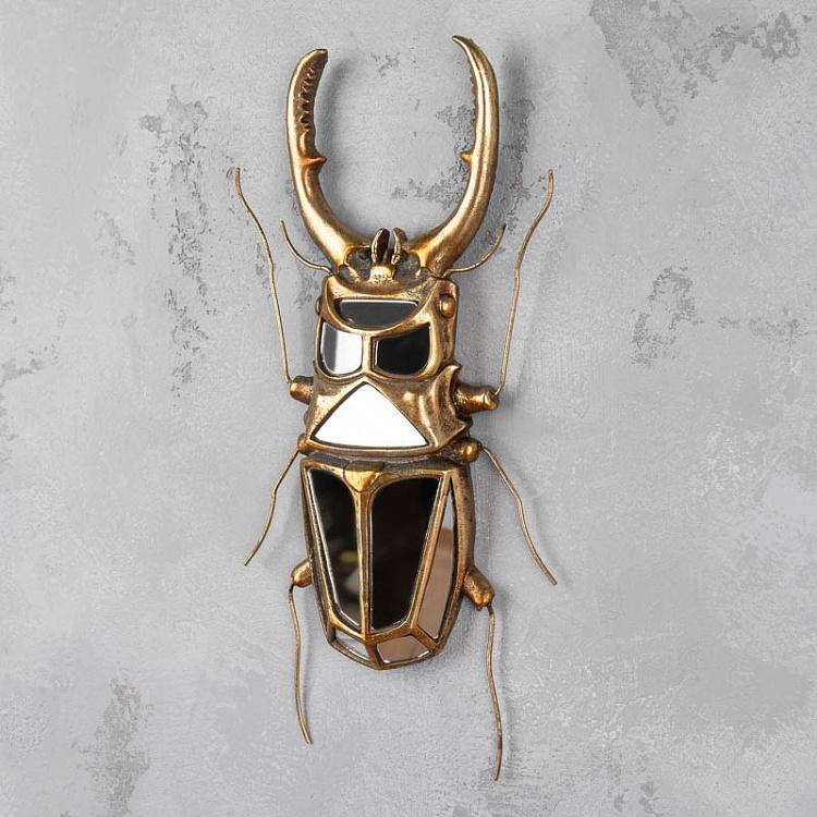 Stag Beetle Wall Decor With Mirrors