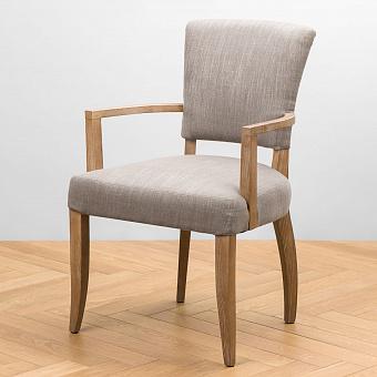 Стул Mami Dining Chair With Arms, Oak Sandwashed лён Linen Stone