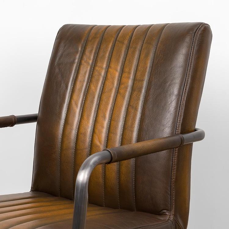 Стул Malaga Chair D натуральная кожа Rotten Brown - ракурс 7