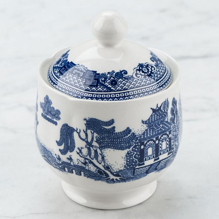 Сахарница Голубая ива Blue Willow Sugar Bowl