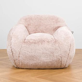 Кресло Baby Snug Chair искусственный мех Big Bear Pink - ракурс 2