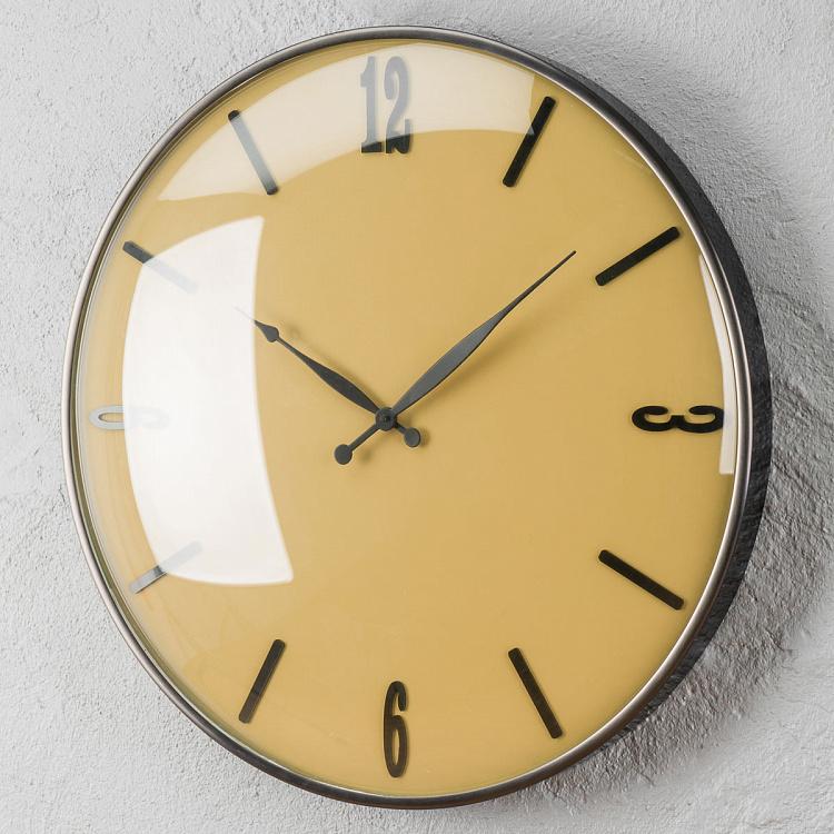Настенные стальные часы с выпуклым стеклом Convex Glass Wall Clock