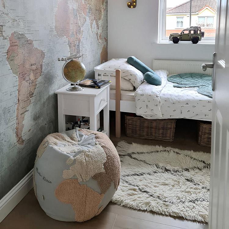 Декоративный пуф Карта мира World Map Pouf