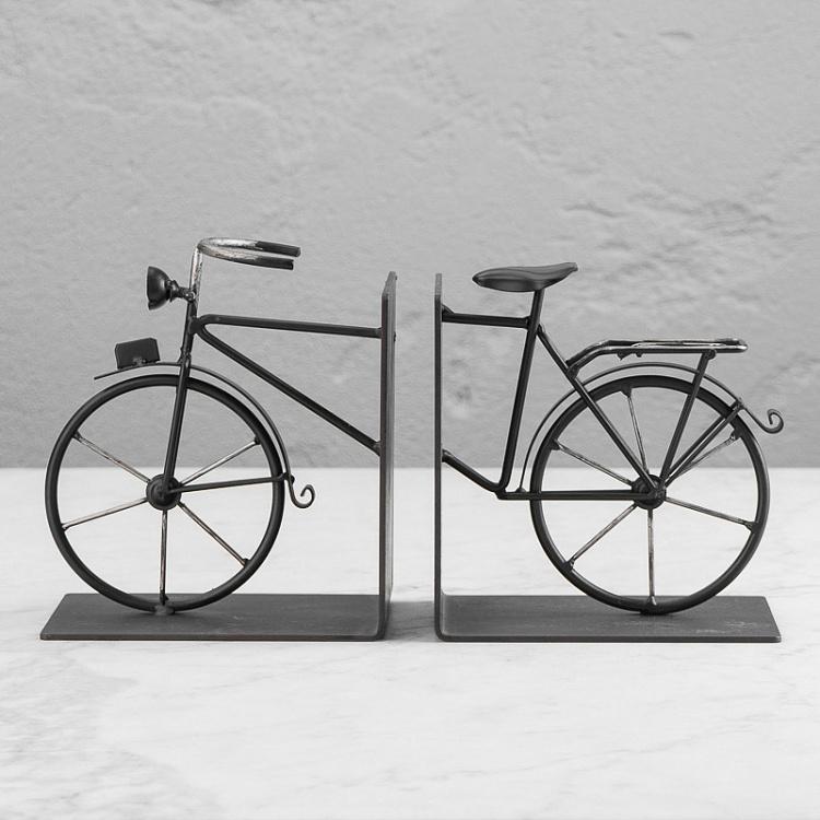 Набор из двух держателей для книг Велосипед Bookend Bike