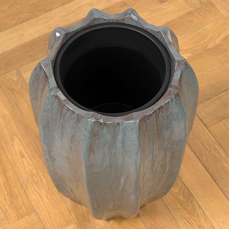 Кашпо Effectory Aura Vase Pot Emerald Small - ракурс 2