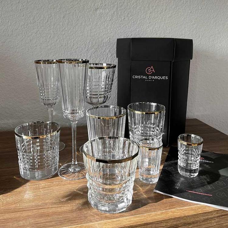 Низкий стакан с золотым ободком Рандеву Rendez-Vous Glass Low With Golden Rim