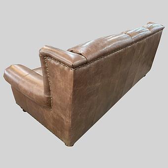 Трёхместный диван Churchill 3 Seater Leather RM натуральная кожа Brown Franco - ракурс 5