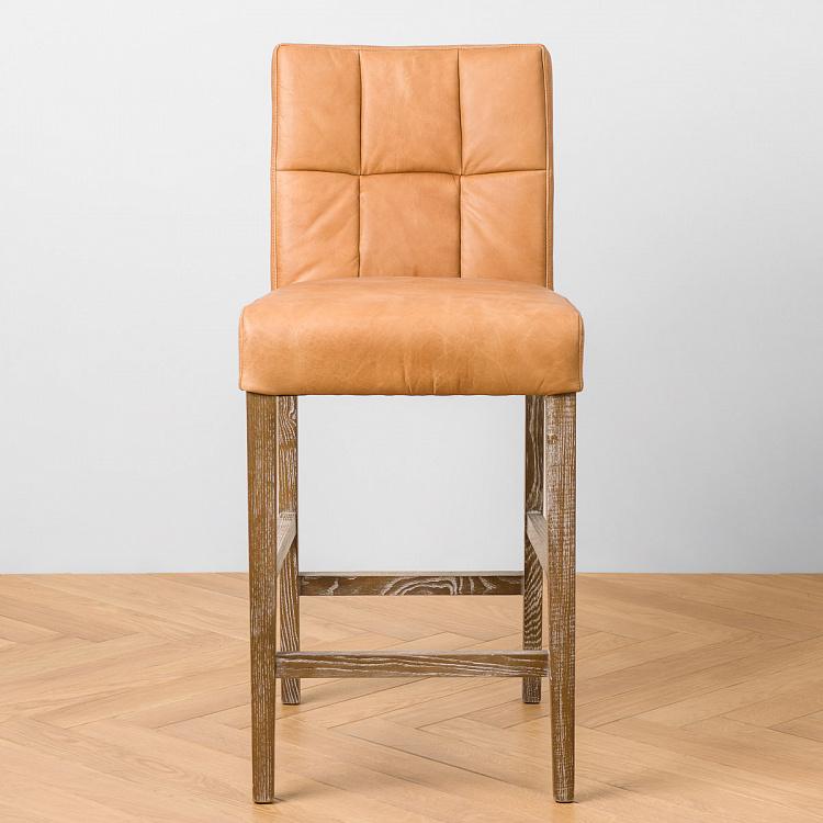 Коричневый полубарный стул Андре Andre Bar Chair