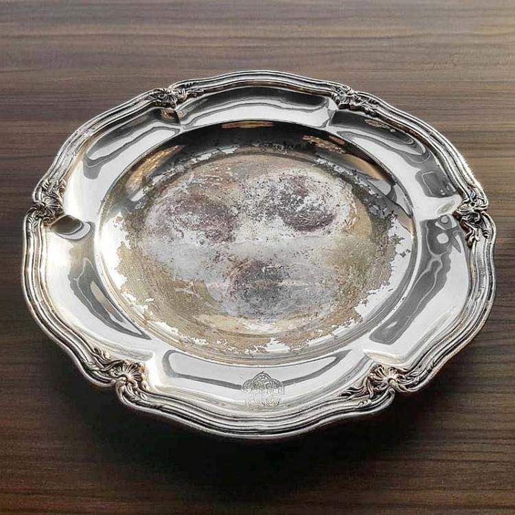 Винтажный серебряный поднос 16 Vintage Old Silver Plate 16